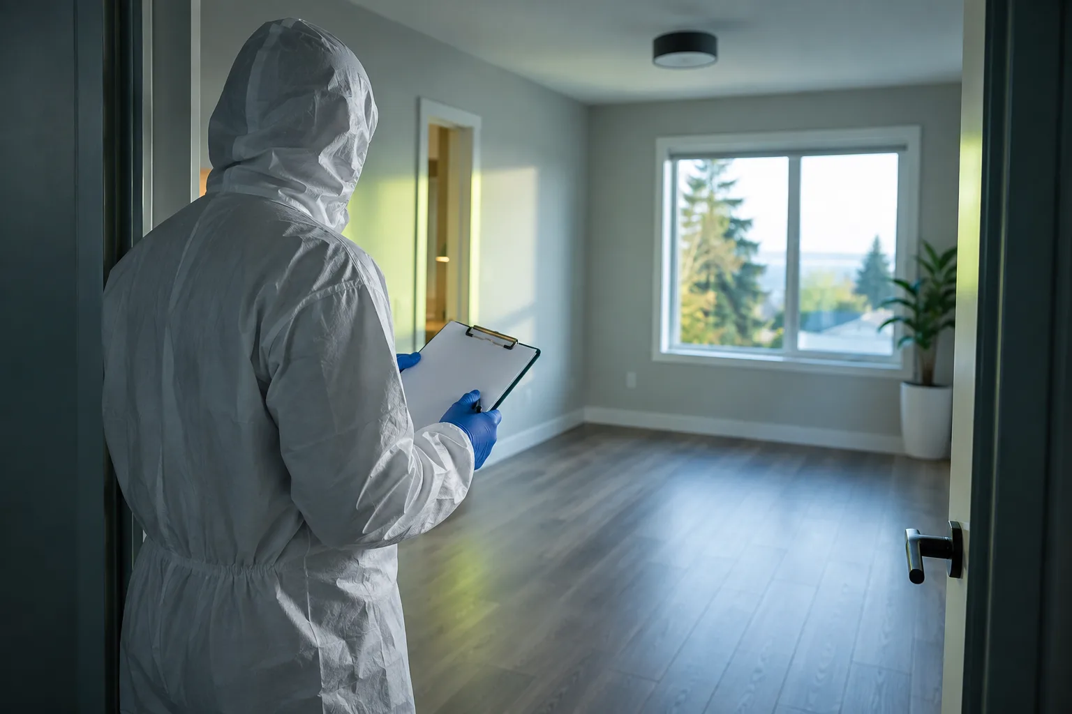 AI-generated illustration of a specialist preparing a property assessment